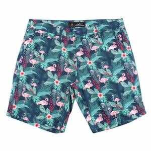 NEW EIGHT X men's flamingo print shorts in green
